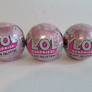 LOL Surprise Glam Glitter Series Doll Ball Set of 3 with 7 Surprises 555605e7c